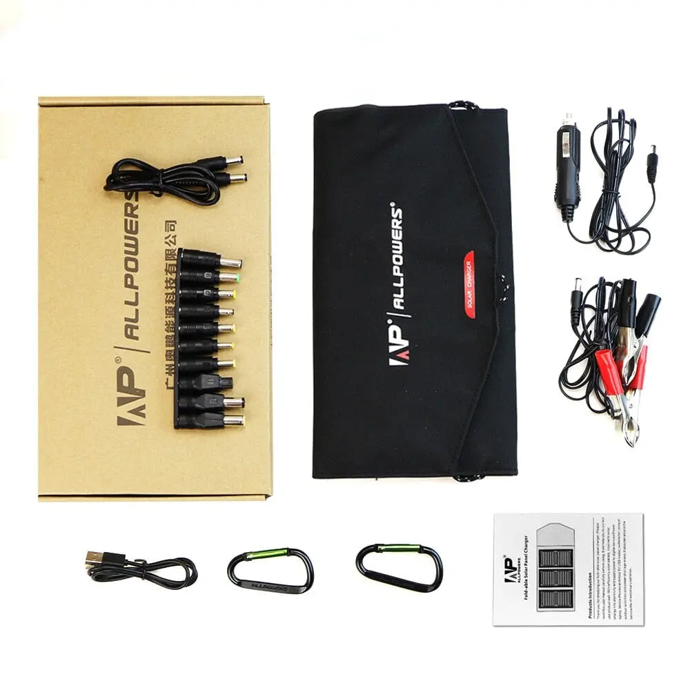 Foldable Solar Panel 5V/18V Highly Efficient Solar Battery Charger 21W Foldable Solar Panel 5V/18V Highly Efficient Solar Battery Charger 21W